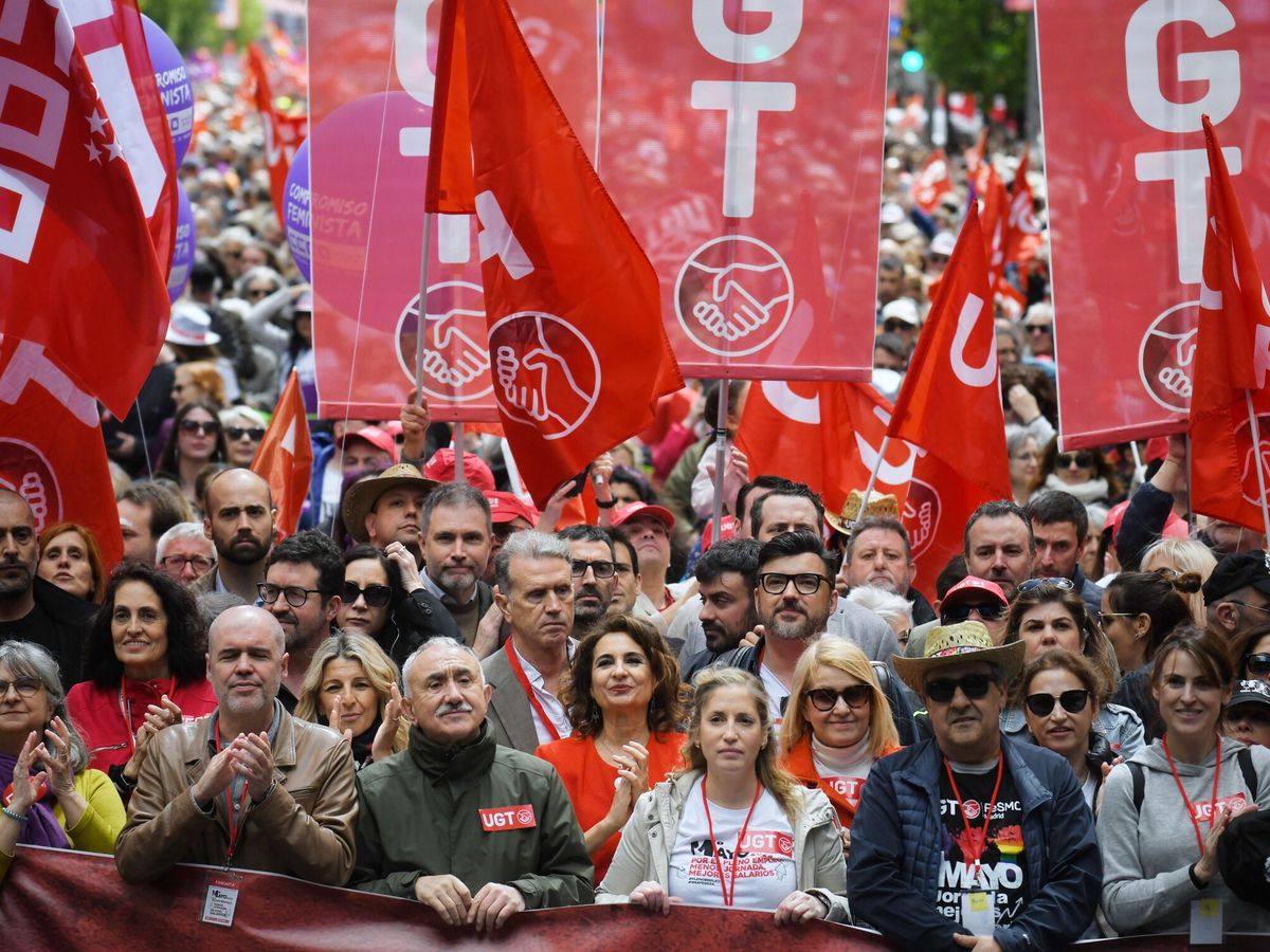 Foto: Manifestación por el Día del Trabajador en Madrid. (Europa Press/Fernando Sánchez)