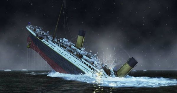 Foto: Recreación del hundimiento del Titanic (National Geographic Society/Corbis)