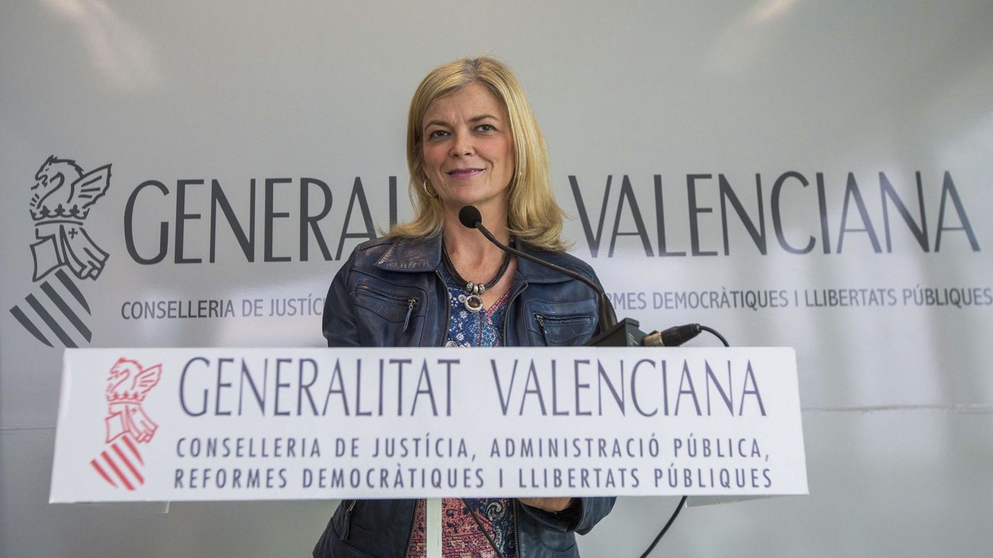 La consellera de Justicia, Gabriela Bravo, cuya relación con los cargos de Compromís está deteriorada.