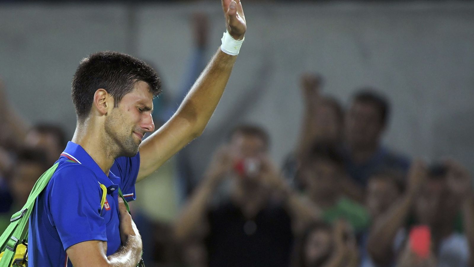 Foto: Novak Djokovic rompió a llorar tras caer ante Del Potro. (Reuters)