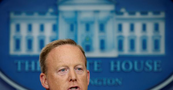 Foto: Sean Spicer, durante una rueda de prensa en la Casa Blanca, el pasado 17 de julio de 2017. (Reuters)