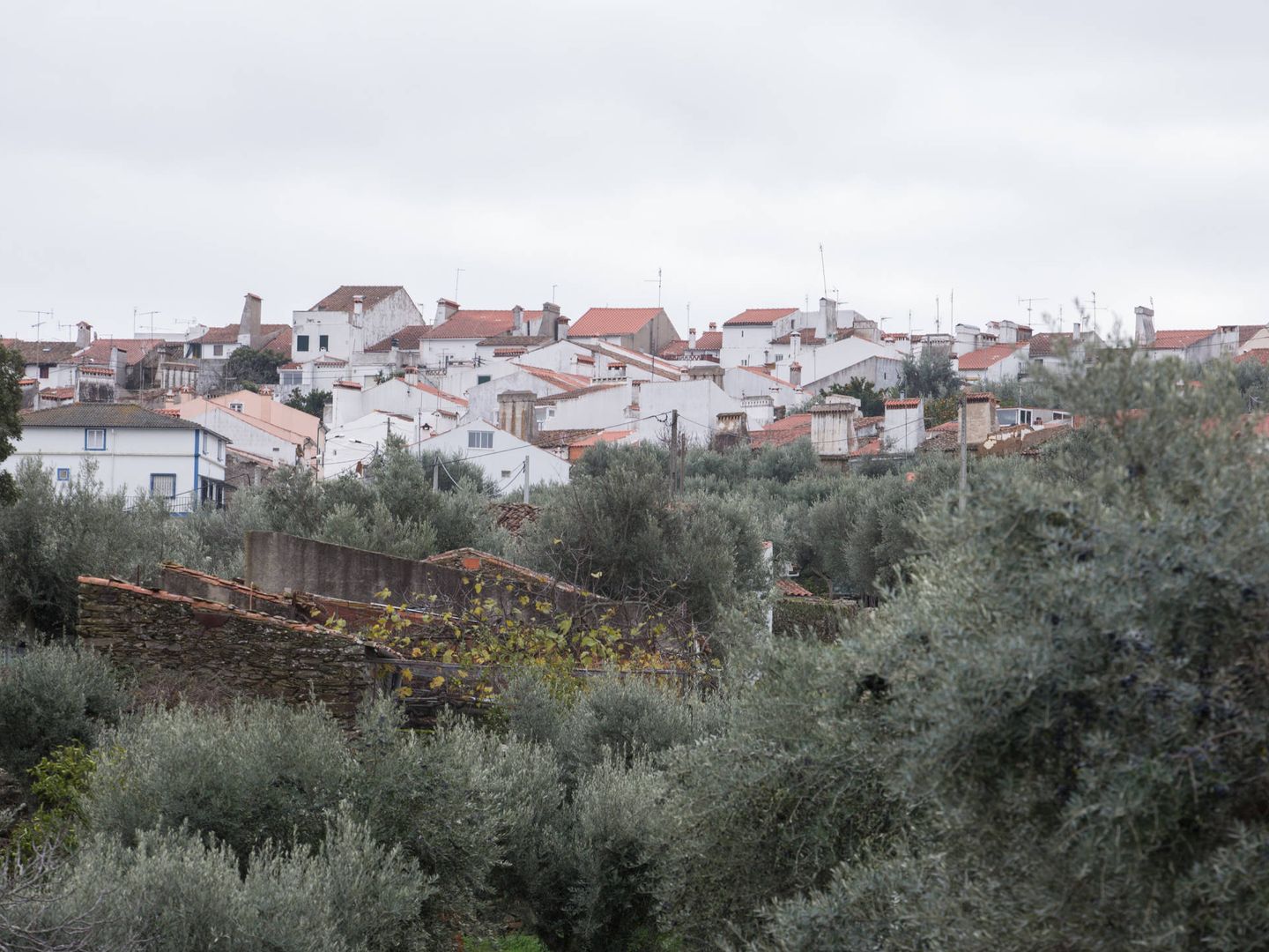 Vista de Montalvao, en Portugal, a escasos kilómetros de la frontera española. (D. B.)