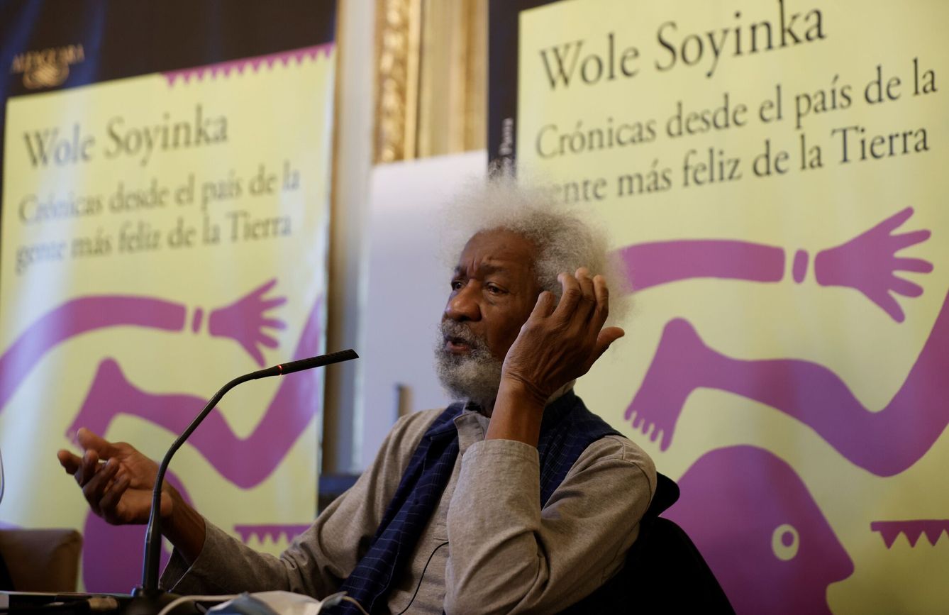 Soyinka, esta mañana en Madrid. (EFE) 