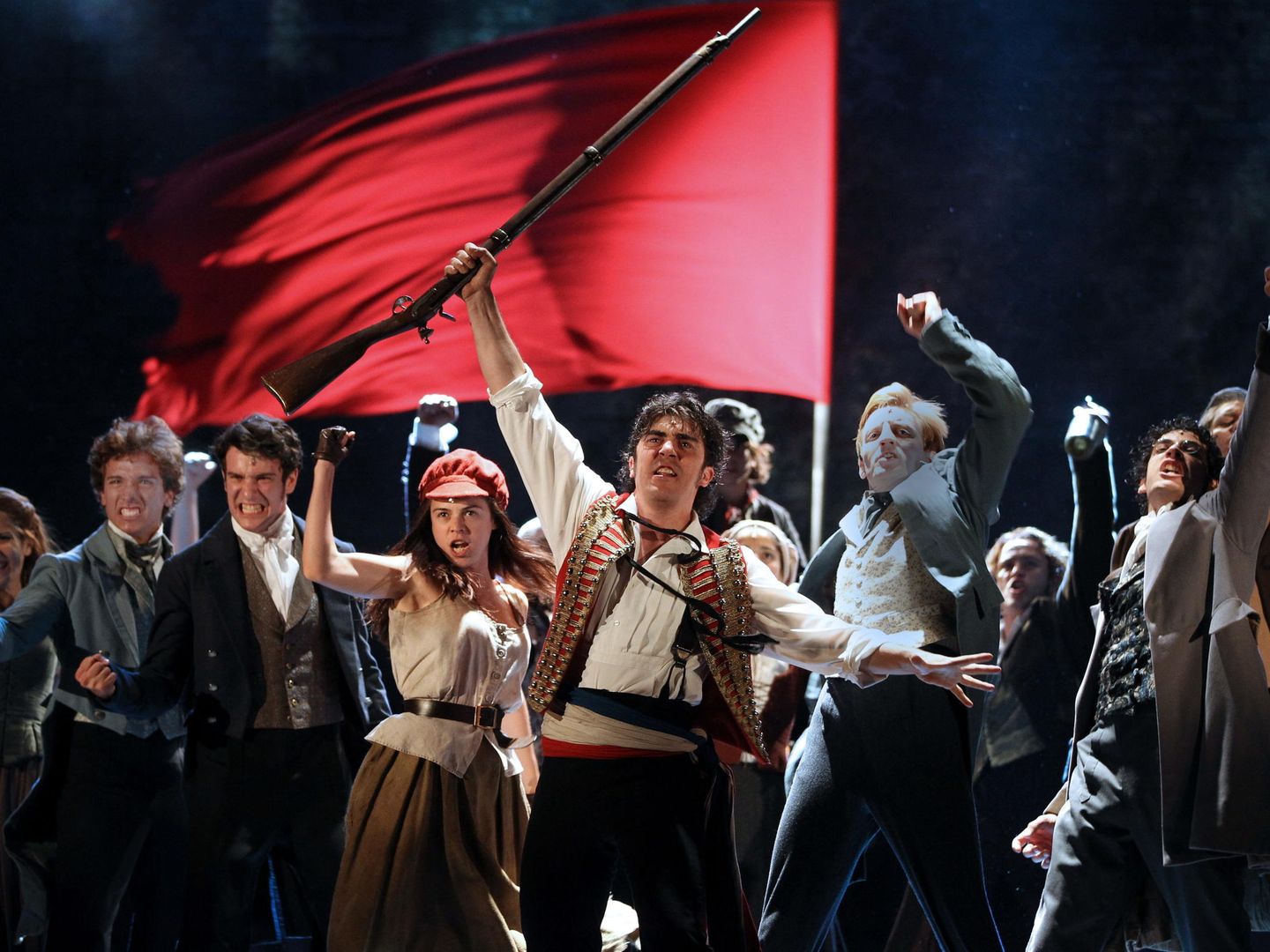 Imagen del musical 'Los miserables' en el Liceu de Barcelona (EFE)