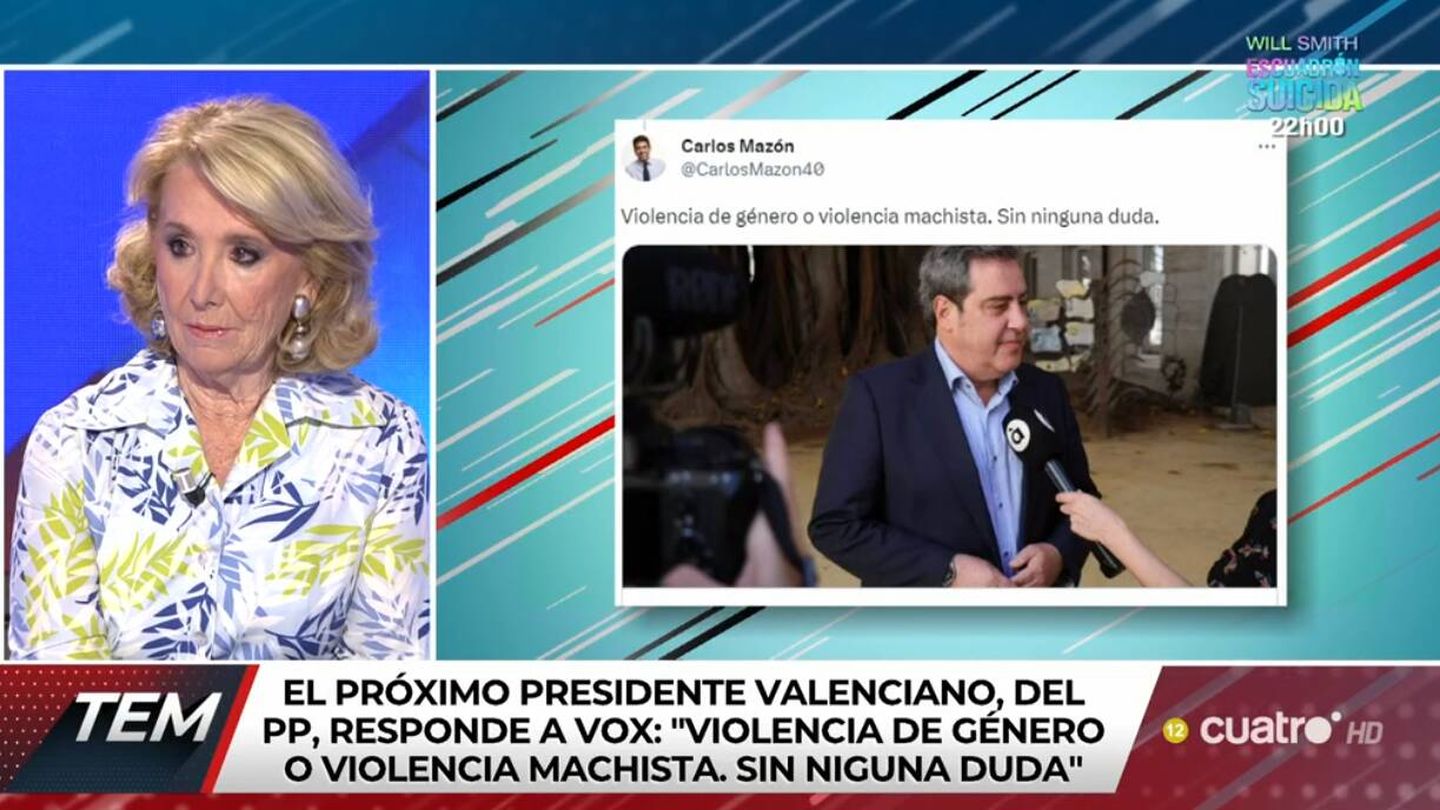 La política Esperanza Aguirre. (Mediaset)