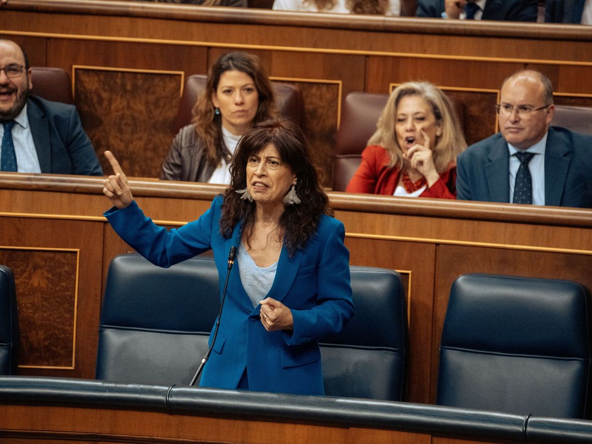 Foto: Ana Redondo, ministra de Igualdad, en el Congreso. (Europa Press/Gabriel Luengas)