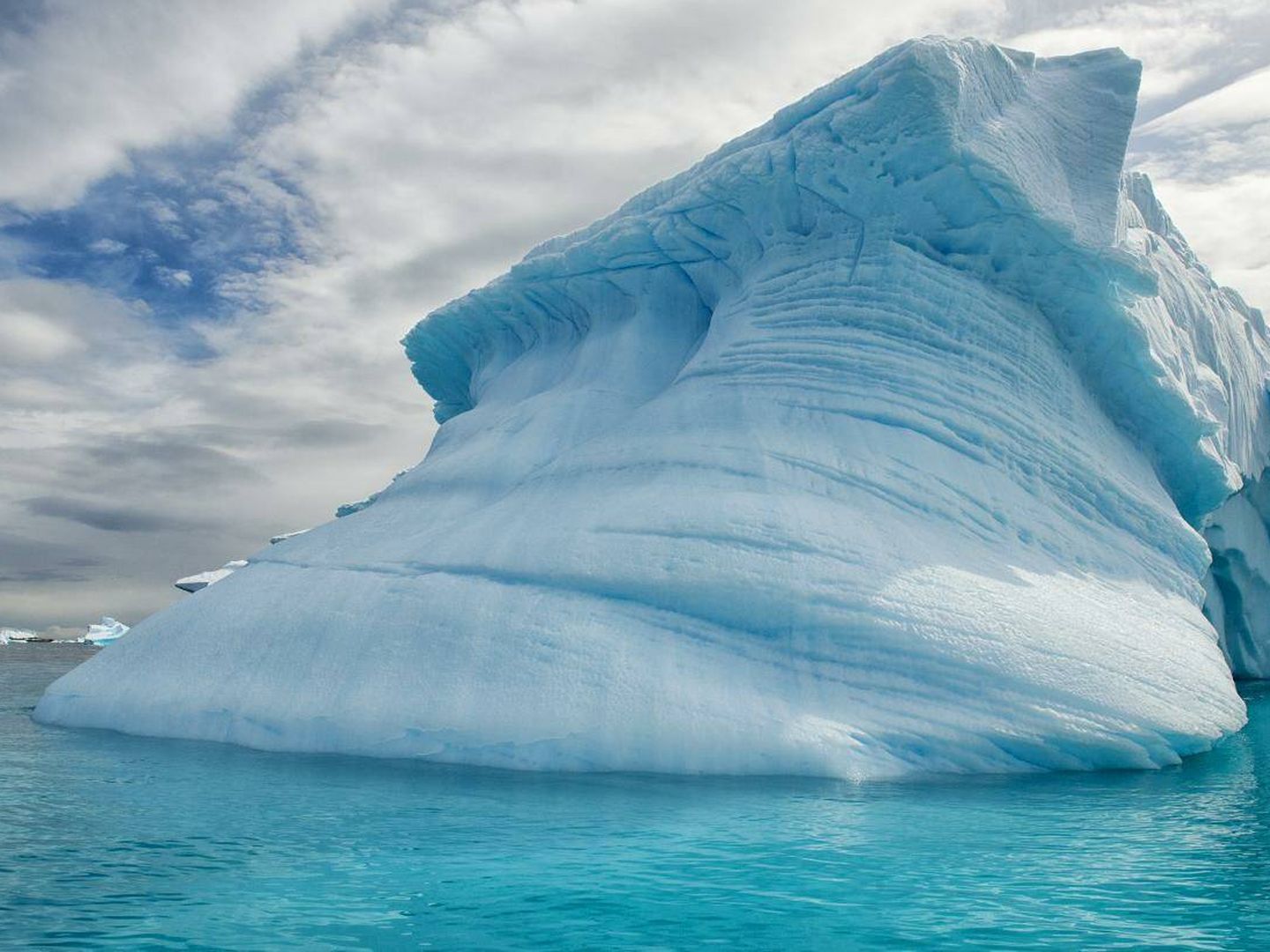 Un iceberg en las costas de la Antártida. 