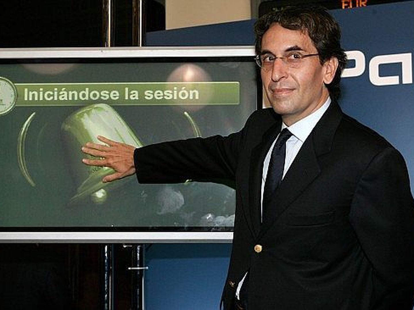 Marcos Fernández-Fermoselle el día que sacó a bolsa Parquesol. (EFE)