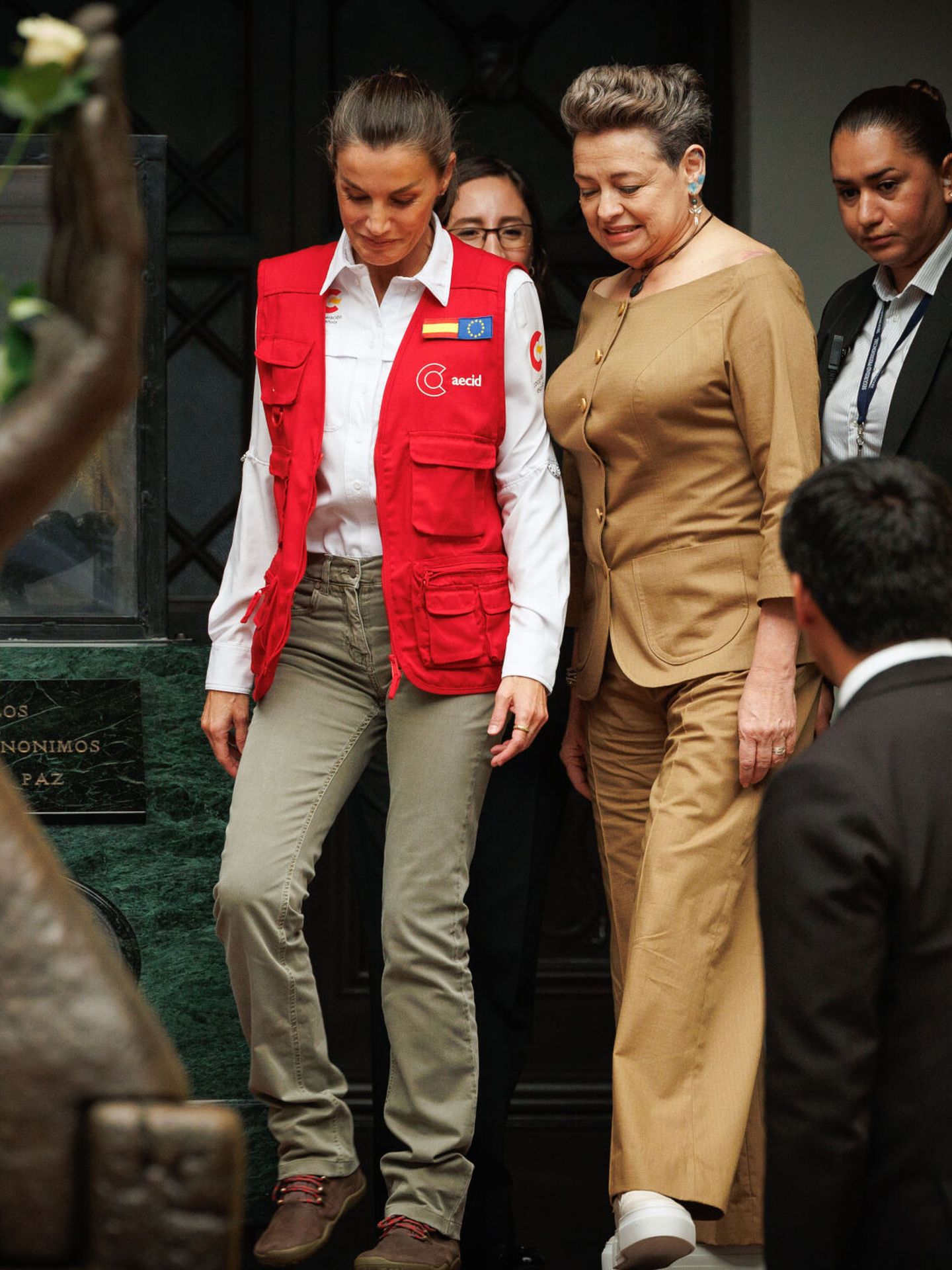 Letizia junto a la primera dama de Guatemala. (Efe)
