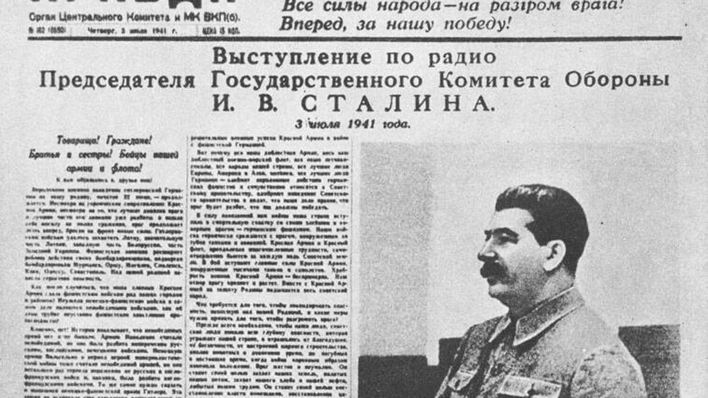 Stalin en la prensa, julio de 1941
