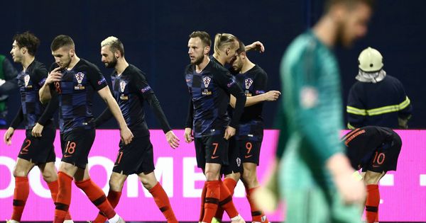Foto: De Gea, tras un gol de Croacia. (Reuters) 