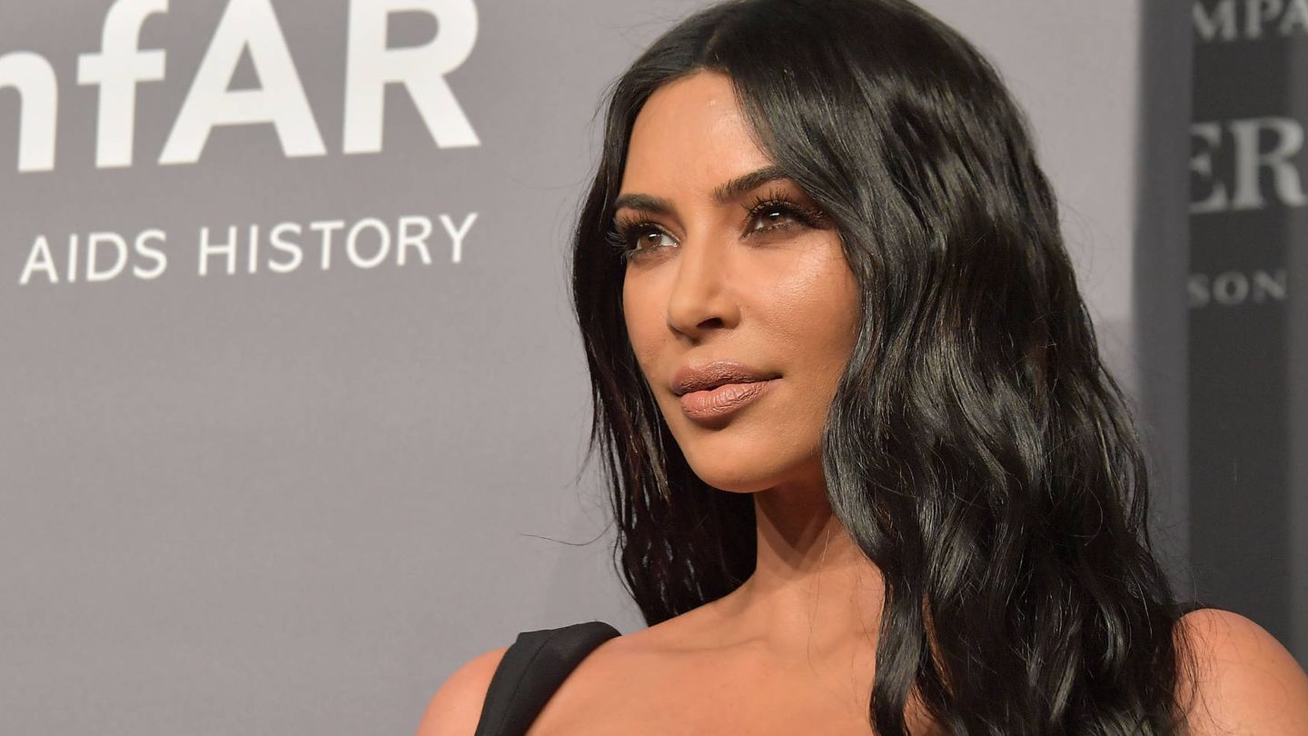 Kim Kardashian en la amfAR New York Gala en 2019. (Getty)