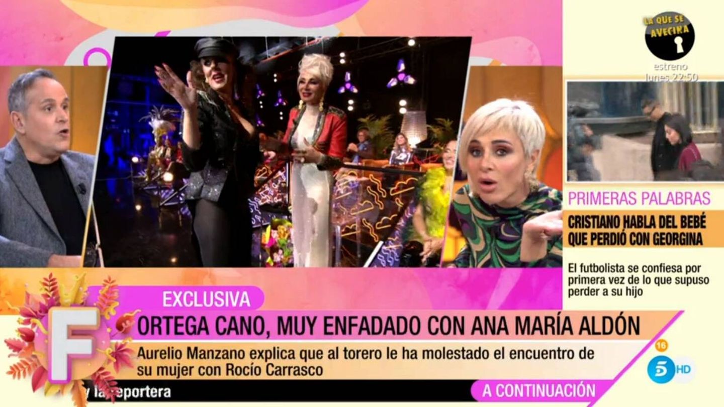 Aurelio Manzano y Ana María Aldón en 'Fiesta'. (Mediaset España)