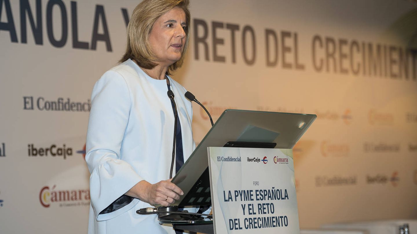 Fátima Báñez, durante su intervención en el Foro 'La pyme española y el reto del crecimiento'