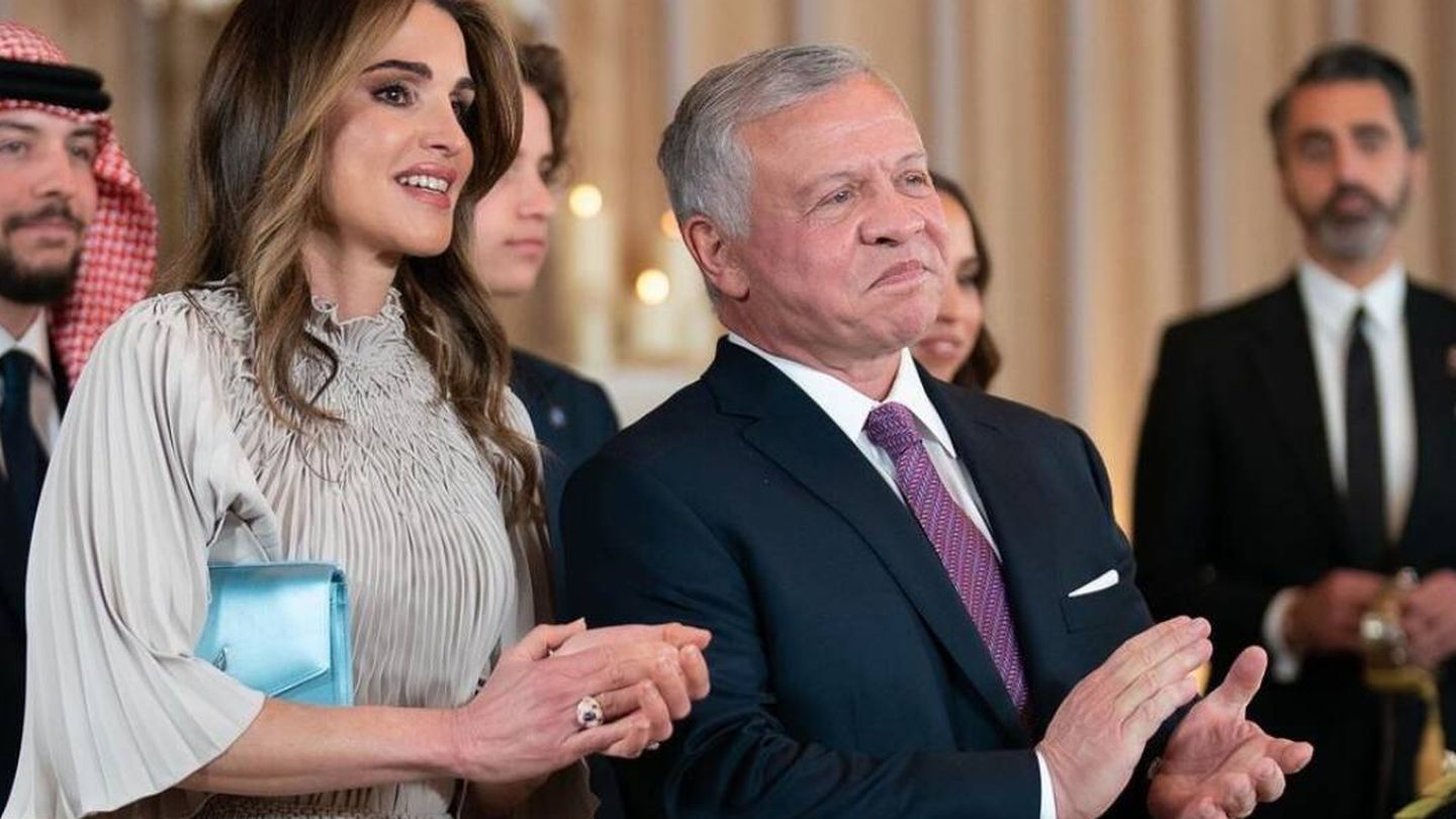 La reina Rania de Jordania y el rey Abdalá. (Corte Real Hachemita)