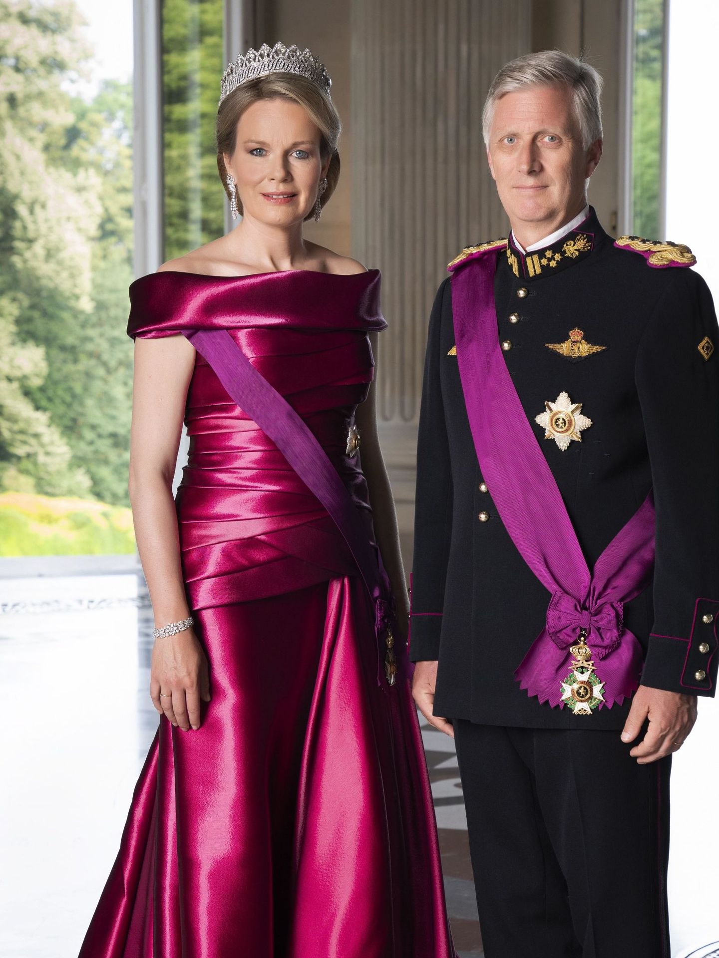 Los reyes de Bélgica, Felipe y Matilde. (Palacio Real de Bélgica)