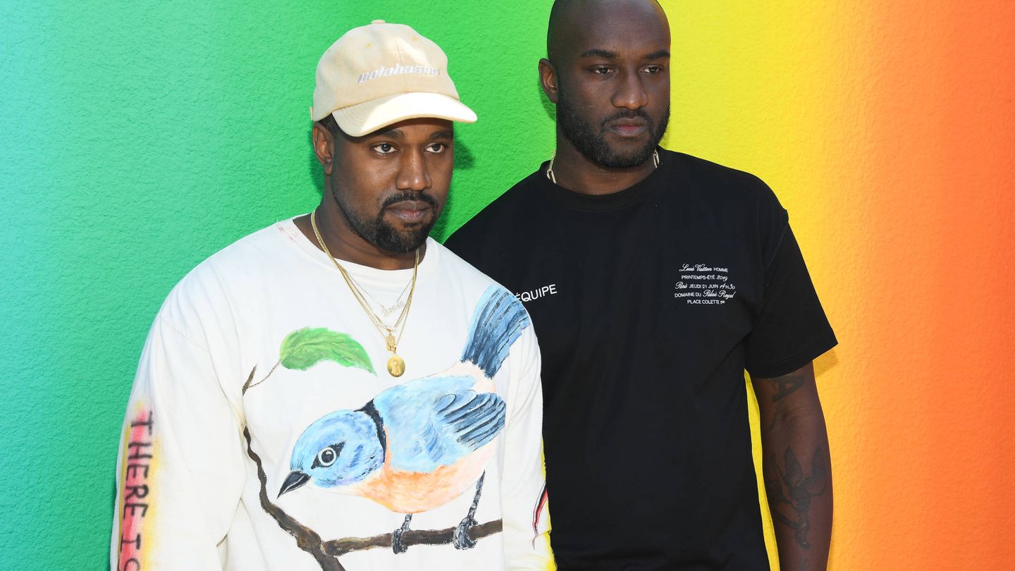 Kanye West y Virgil Abloh. (Getty)
