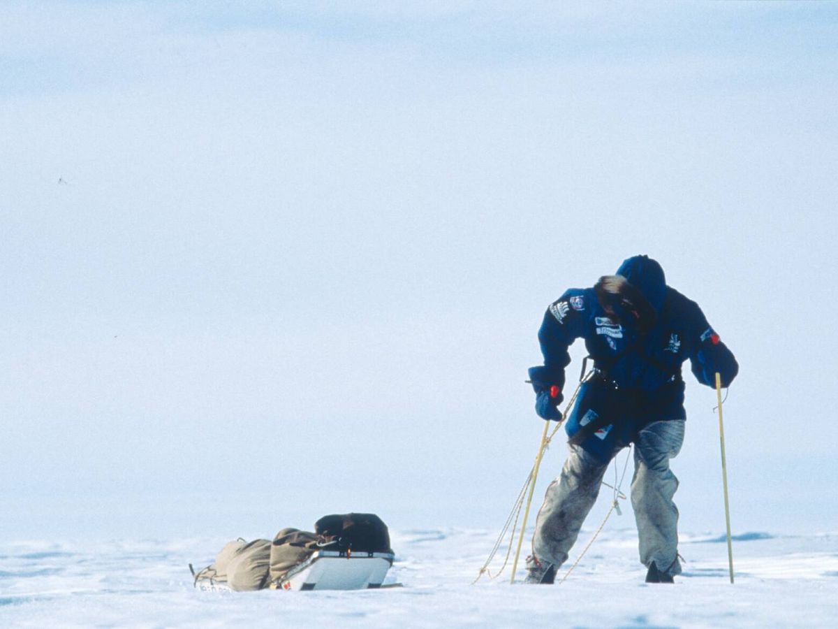 Foto: Erling Kagge, en una de sus expediciones al ártico 