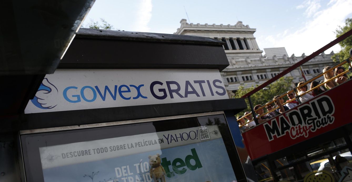 Un cartel publicitario de Gowex en Madrid. (Reuters)