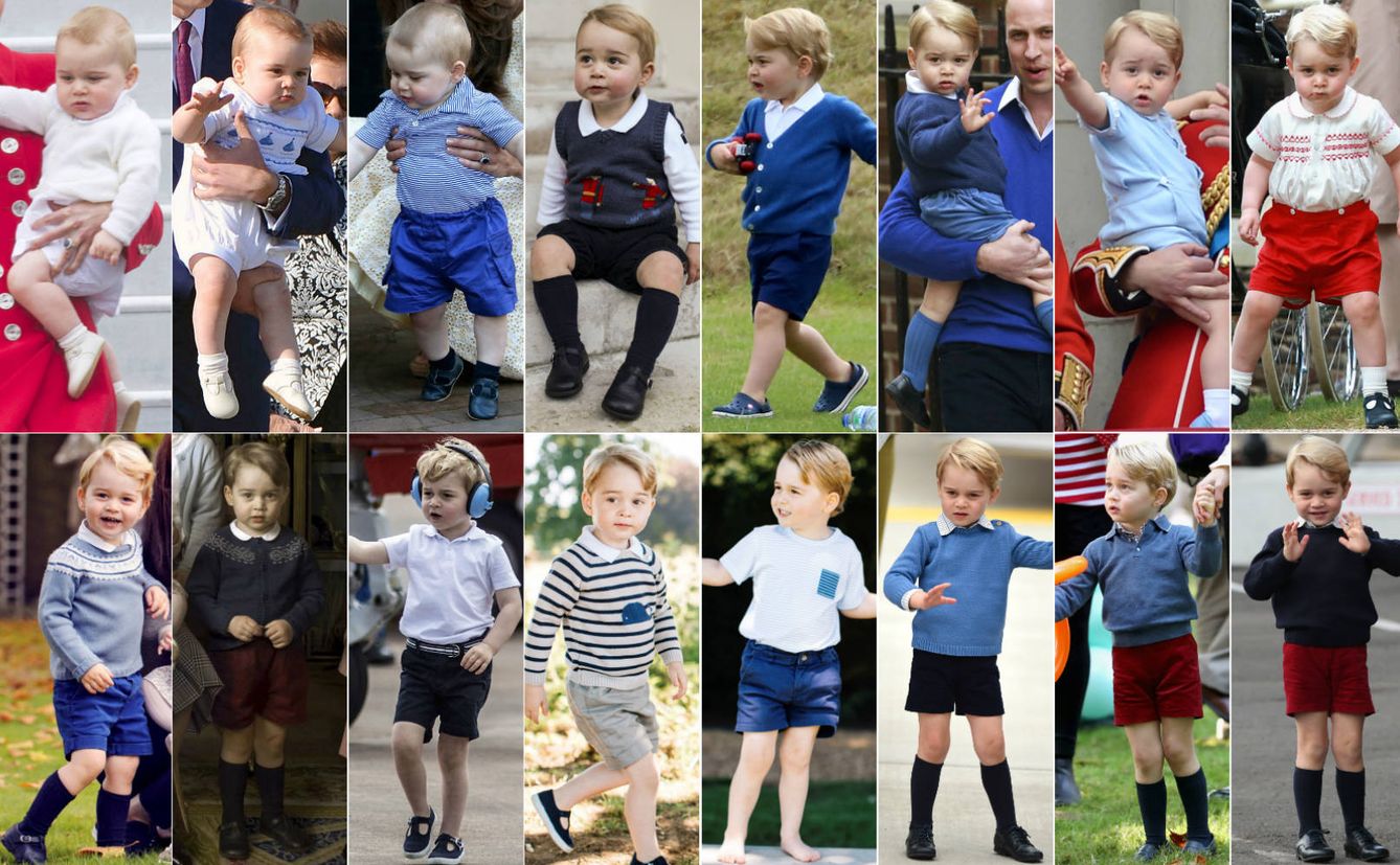 Foto: El príncipe George con pantalón corto (Vanitatis)