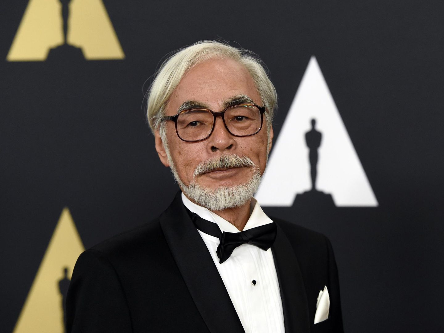 Hayao Miyazaki en la gala de los Oscar de 2014, cuando recogió el premio a la trayectoria. (Reuters)