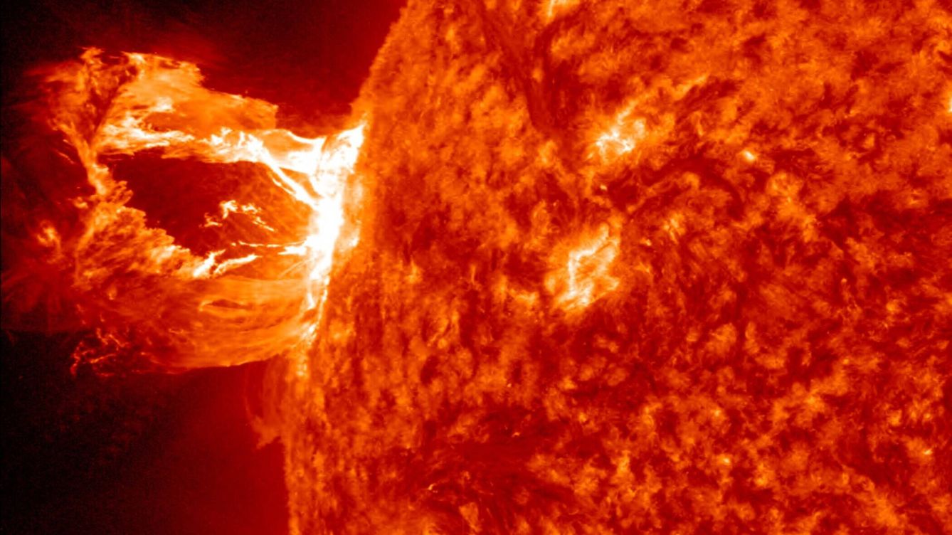 Foto: Eyección solar masiva (NASA)