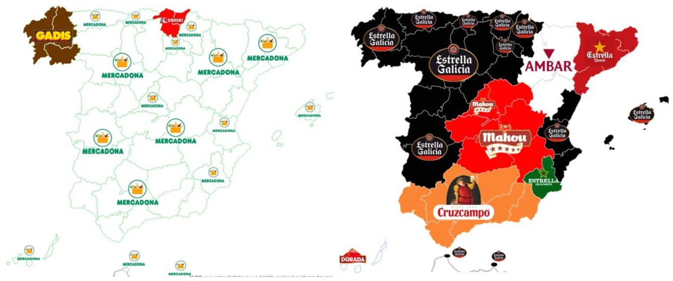 Los supermercados y las marcas de cerveza preferidas por los españoles. (DataCentric)