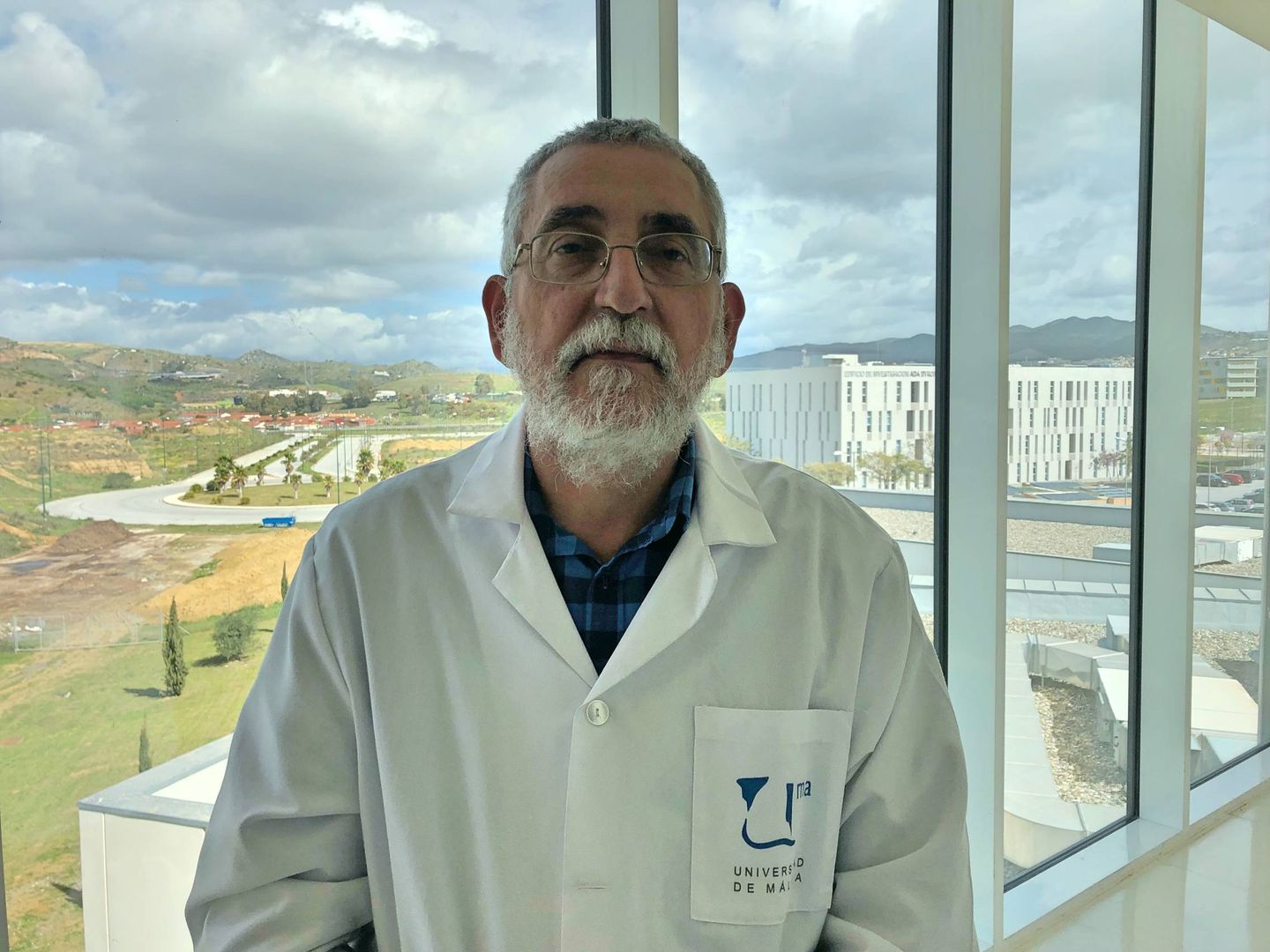 Daniel Lupión, este viernes, en la Facultad de Ciencias de la Salud de la UMA. (Agustín Rivera)