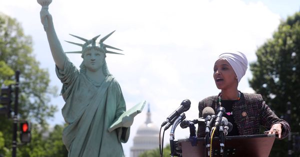 Foto: La congresista Omar, en Washington. (Reuters)