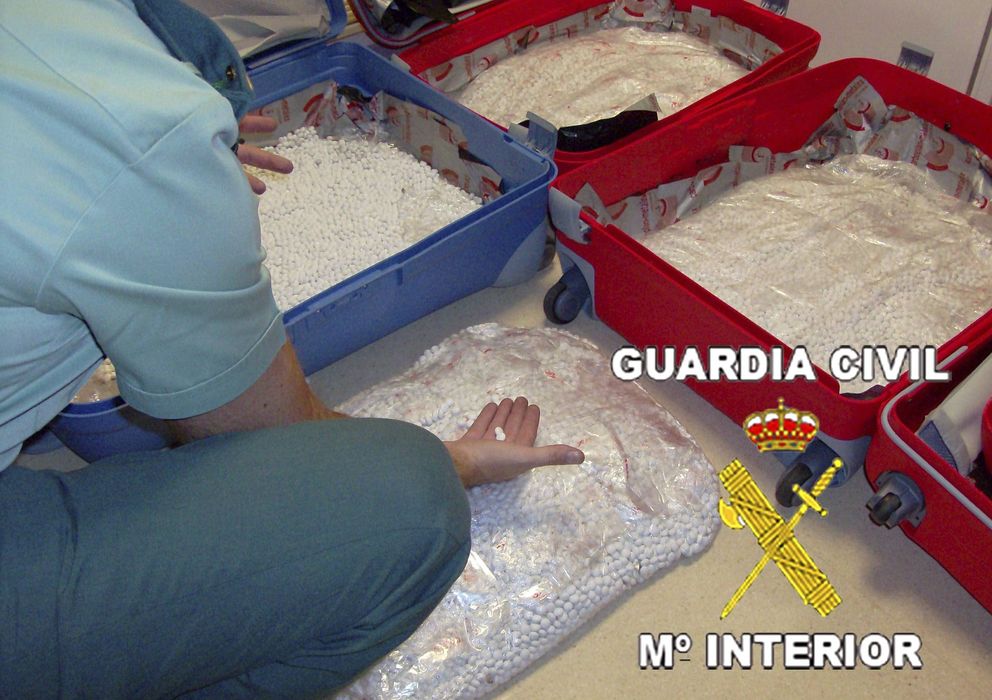Foto: Imagen de una operación de la Guardia Civil que localizó en 2010 más de 72.000 pastillas de éxtasis