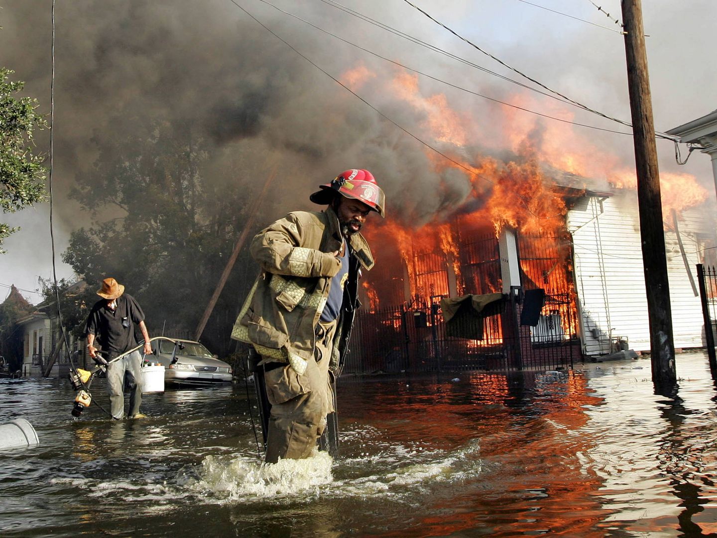 Una imagen de Nueva Orleans tras el paso del Katrina. (Reuters)