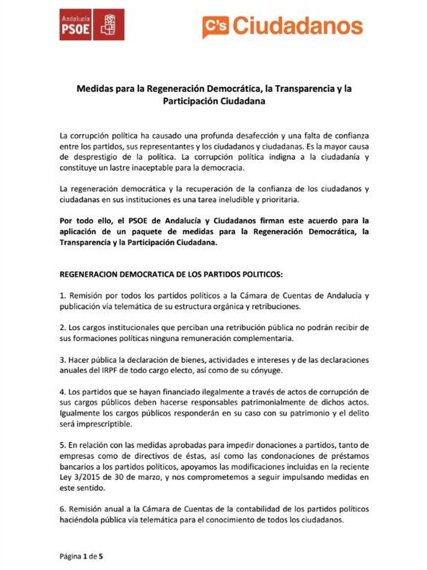 [Lea aquí el documento íntegro del pacto de Andalucía]