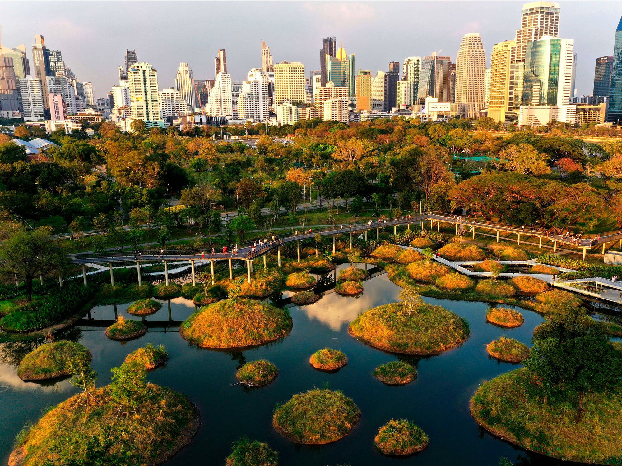 Parque forestal de Benjakitti en Bangkok. (Turenscape/The Cultural Landscape Foundation)