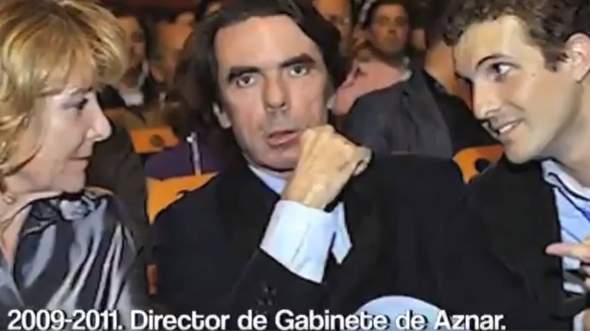 'Cuéntame' (segunda parte): un vídeo retrata la trayectoria de Casado con Aguirre y Aznar