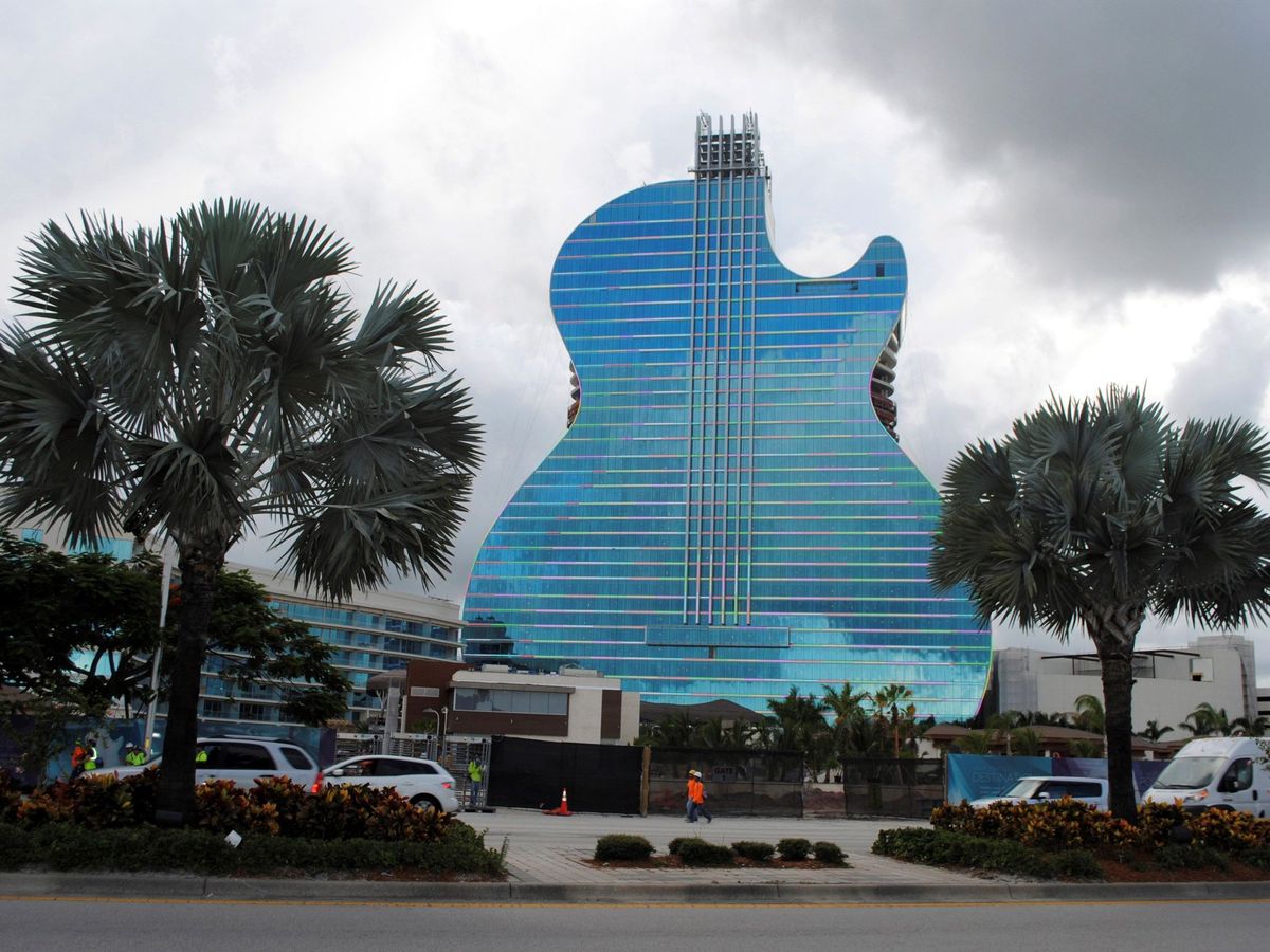 Foto:  Vista general del Hotel Guitarra de la compañía Hard Rock and Casino. (EFE)