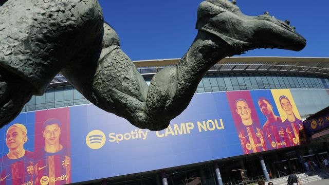 Imagen exterior del Spotify Camp Nou. (EFE/Enric Fontcuberta)