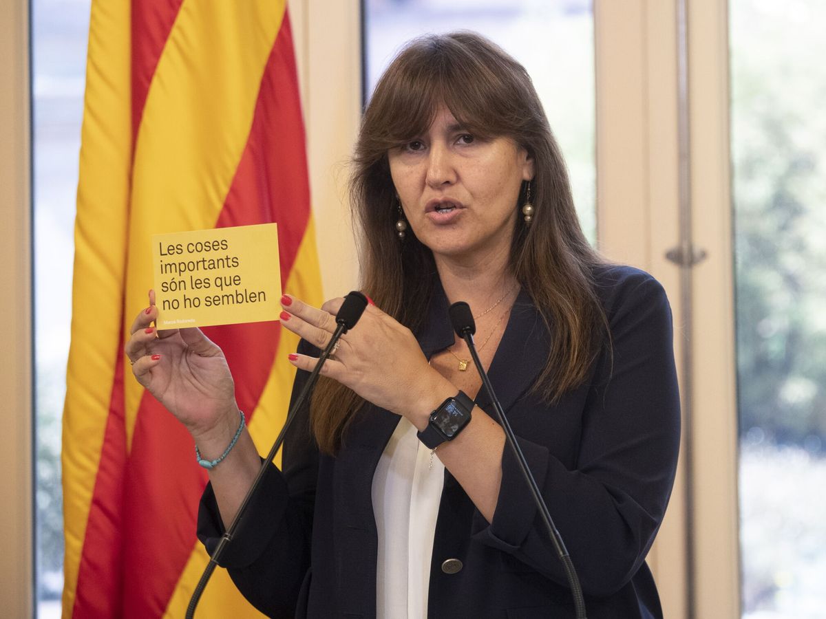 Foto: La expresidenta del Parlament Laura Borràs. (EFE/Marta Pérez)