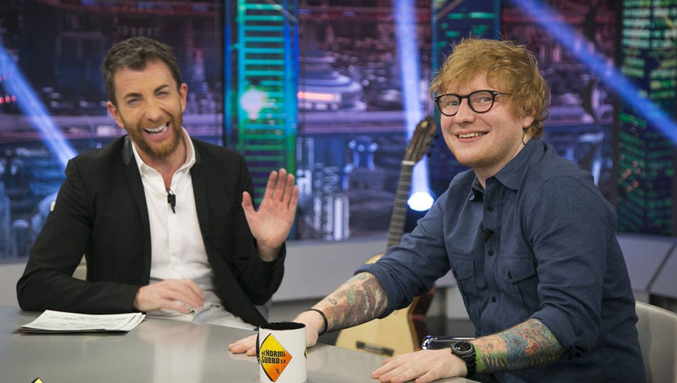 Ed Sheeran y Pablo Motos en 'El hormiguero'. (Atresmedia TV)