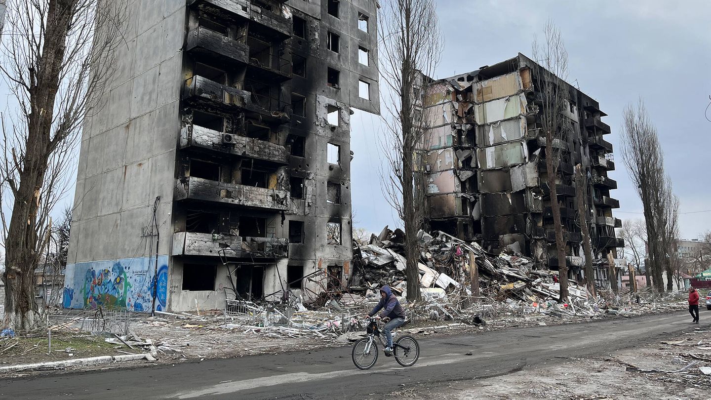 Escenas de destrucción en Borodyanka, Ucrania. (Alicia Alamillos)
