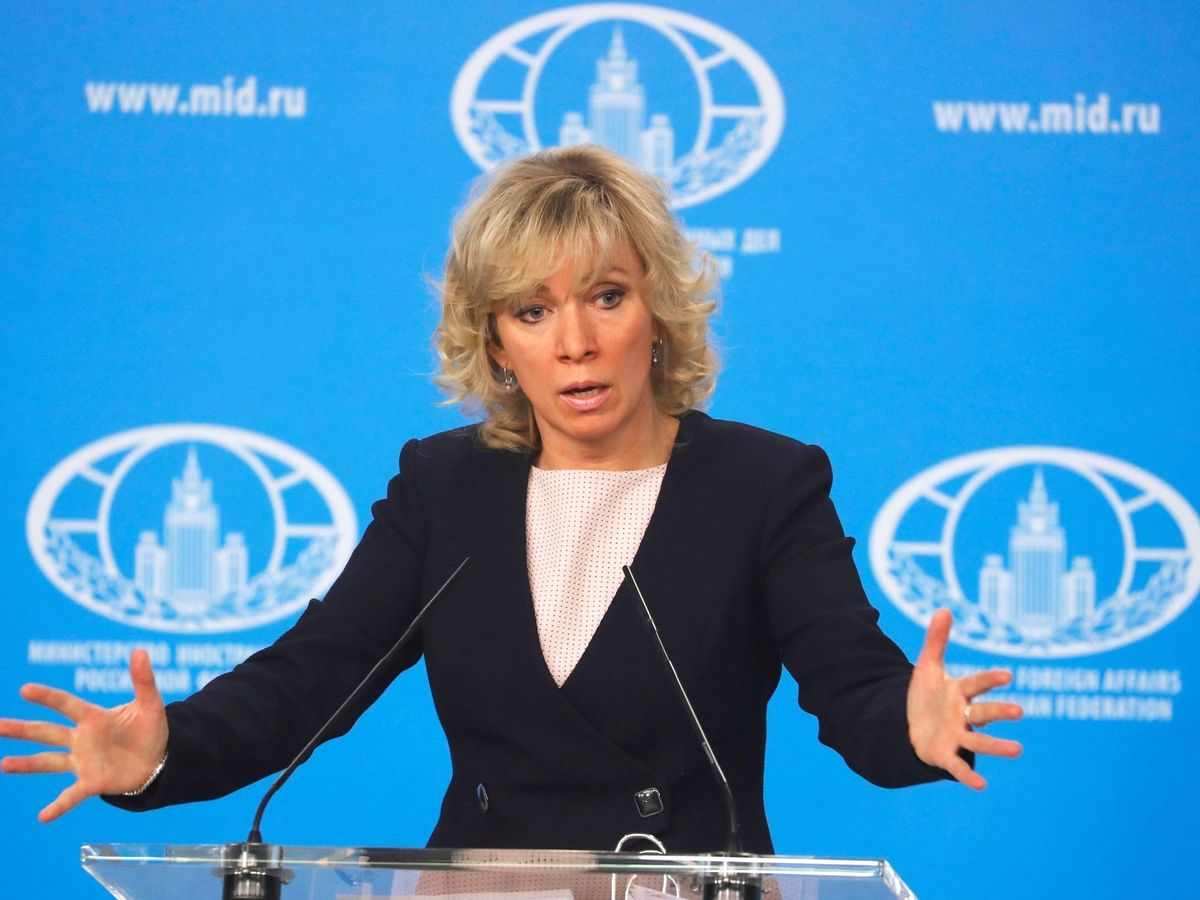 Foto: María Zajárova, portavoz del Ministerio de Asuntos Exteriores ruso. (EFE/Sergei Ilnitsky)