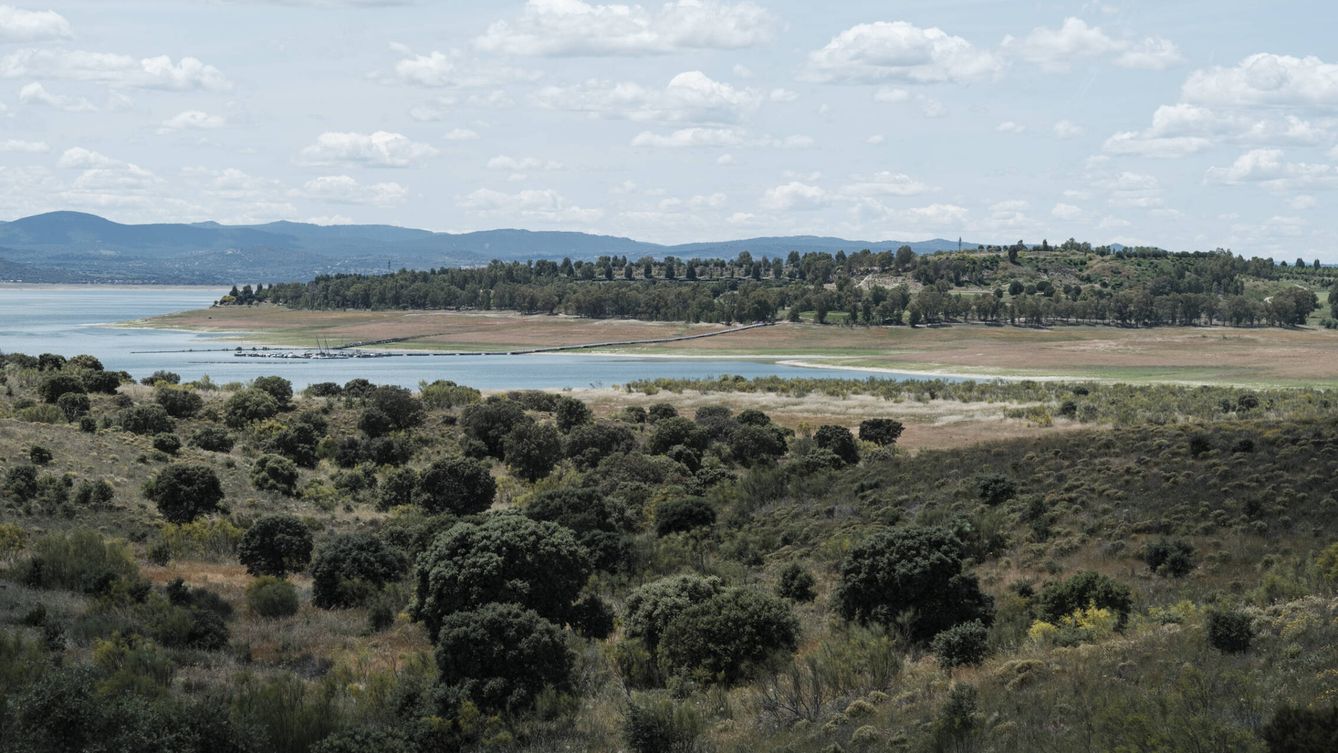 Vista de la isla, situada en el embalse de Valdecañas, en el río Tajo (S. B.)