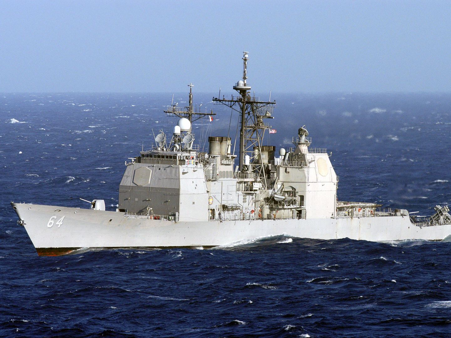 Crucero USS Gettsyburg (CG-64) de la clase Ticonderoga. (Foto: US Navy)