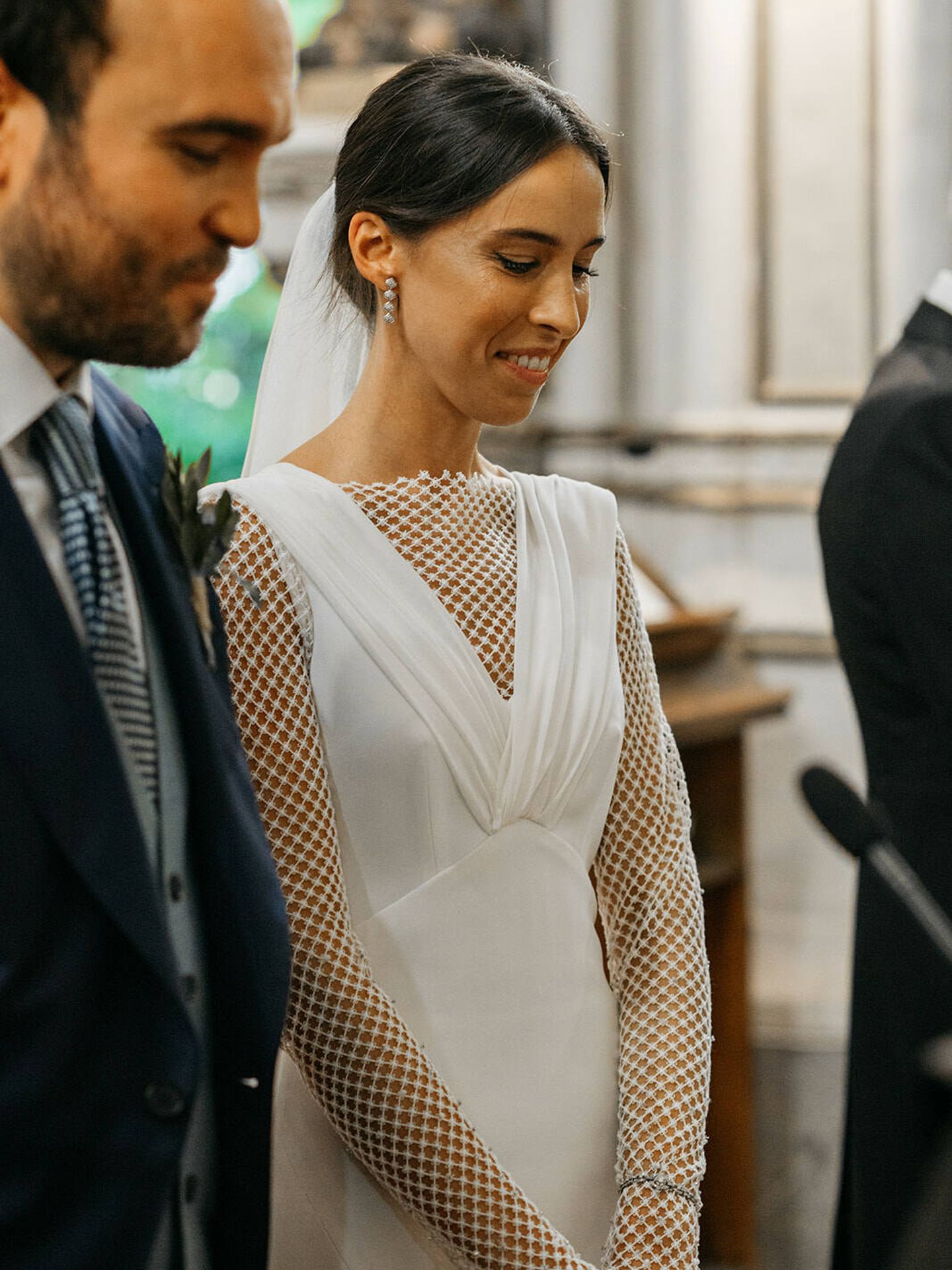 El vestido de novia de Inés. (Alejandra Ortiz Photo)