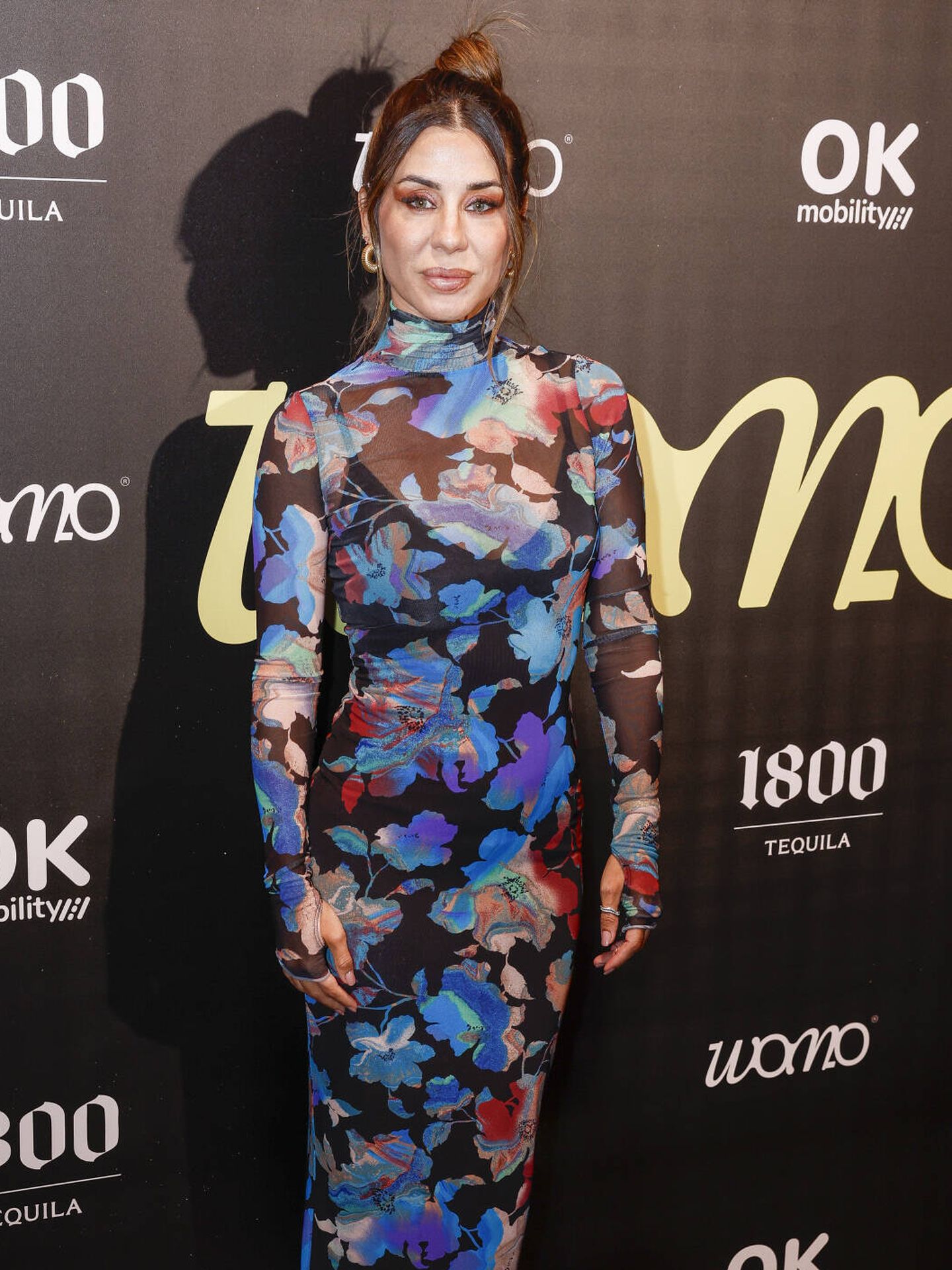 Elena Tablada escogió un vestido floral semitransparente (Gtres)