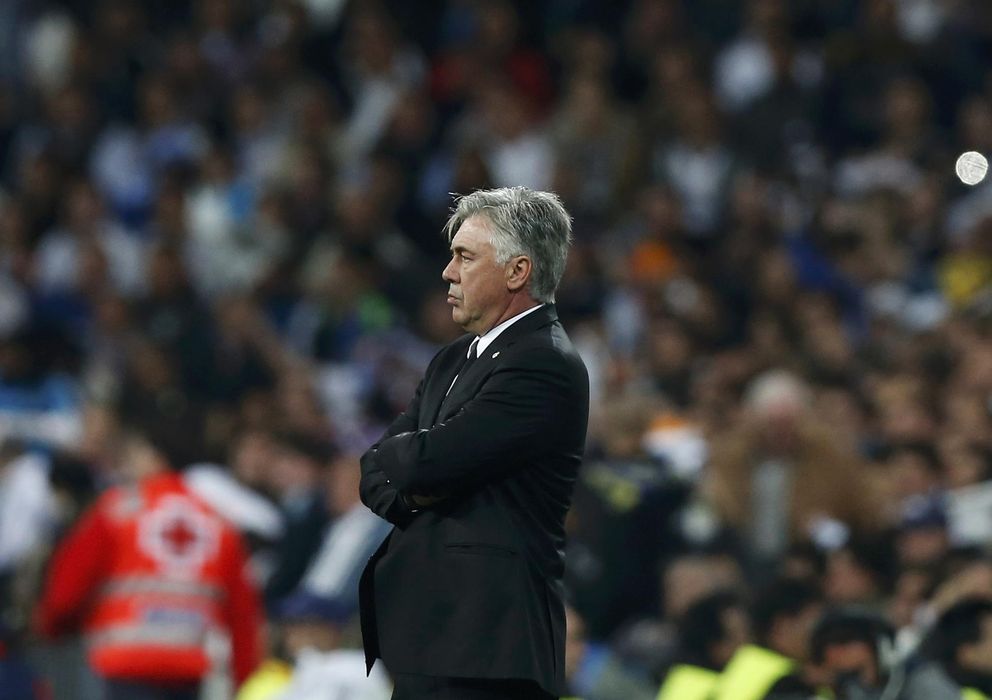 Foto: Carlo Ancelotti, durante un partido del Real Madrid en el Santiago Bernabéu (Reuters)