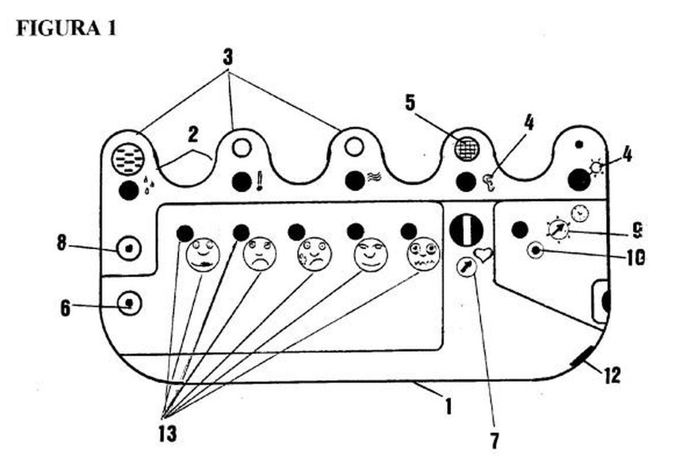 Dibujo técnico de la patente sobre el dispositivo de Pedro Monagas.