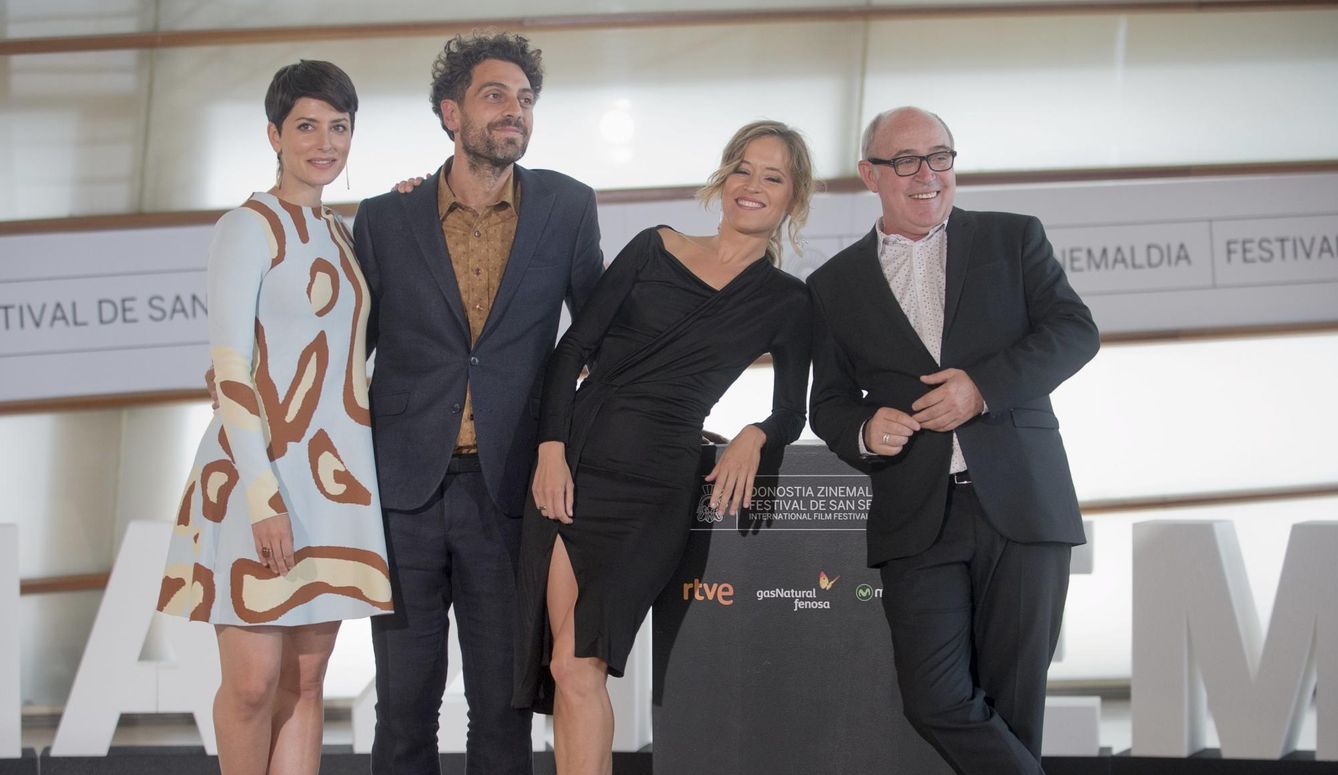El equipo de 'El apóstata' presenta la película en el Festival de Cine de San Sebastián (Reuters)