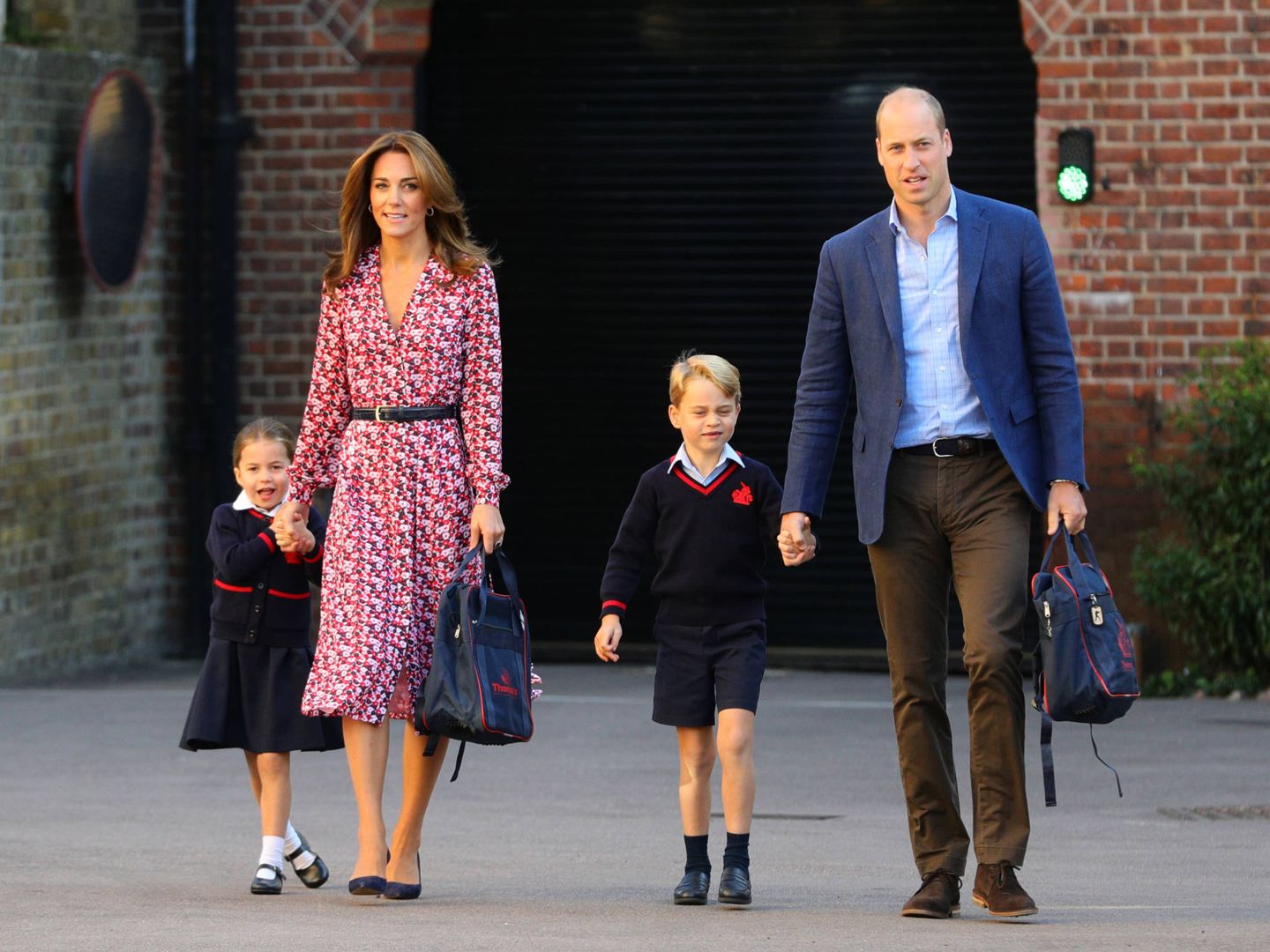 Kate Middleton, el primer día de cole de sus hijos. (Getty)