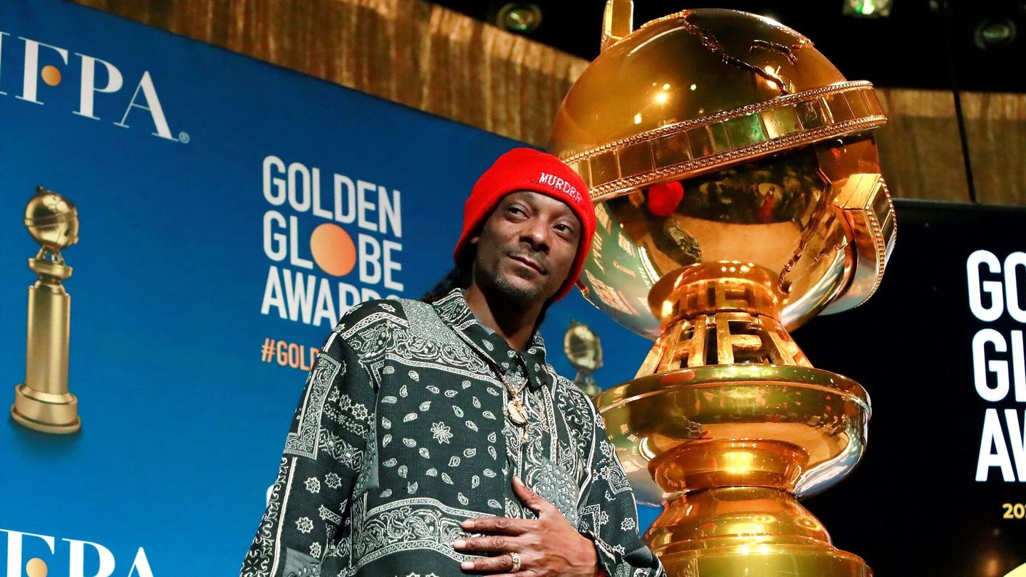 El rapero Snoop Dogg, en el anuncio de las nominaciones a los Globos de Oro. (EFE/EPA/Nina Prommer)