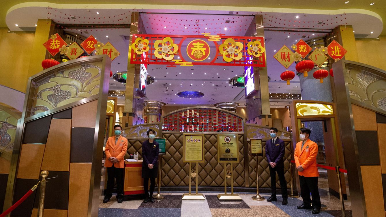 Foto: Entrada de un casino en Macao. (EFE/Carmo Correia)